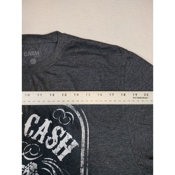Johnny Cash The Man In Black Men's T-Shirt Large Gray Graphic Short‎ Sleeve - Picture 6 of 8